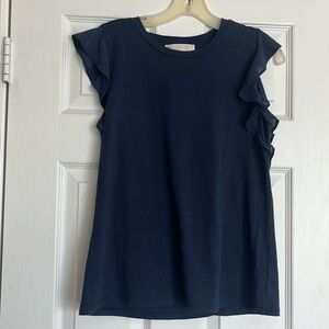 Like new Michael Kors flutter sleeve tee, size medium